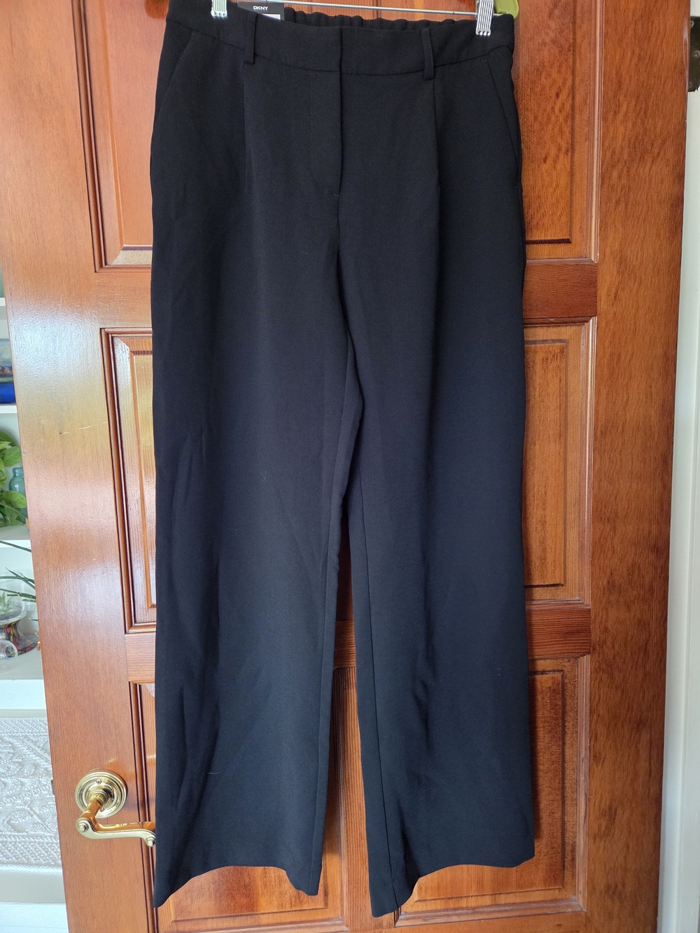 DKNYC Black Women's Straight-Leg Trousers